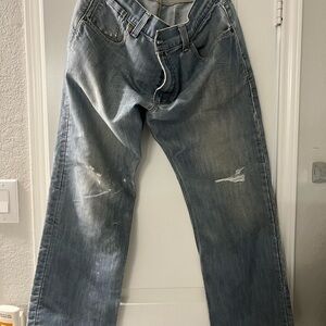 Levis 514 slim straight vintage Fit Light Blue Jeans Men 36x30